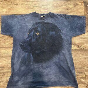 Vintage Black Lab Dog Tie Dye Tee